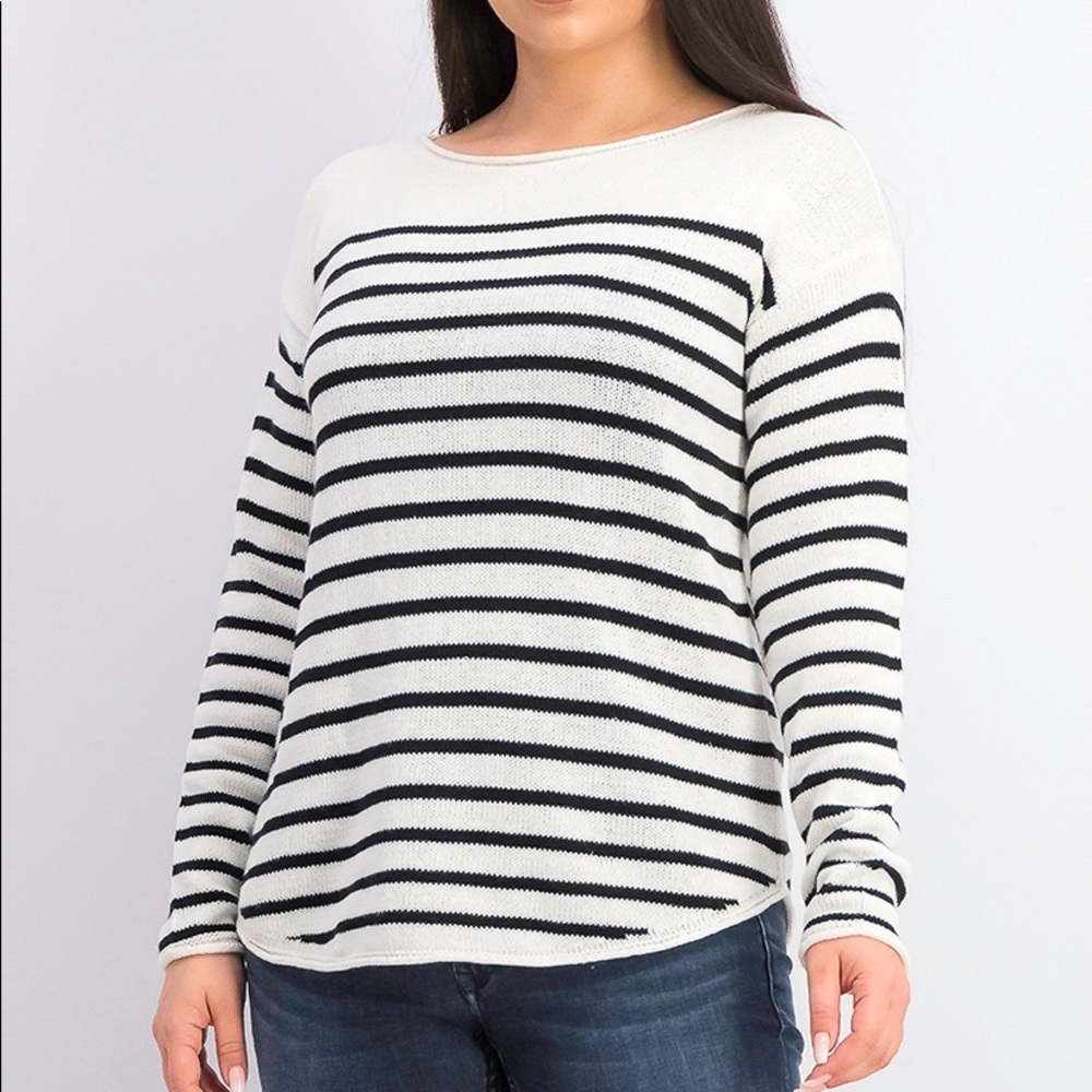 Old Navy Striped Boatneck Sweater